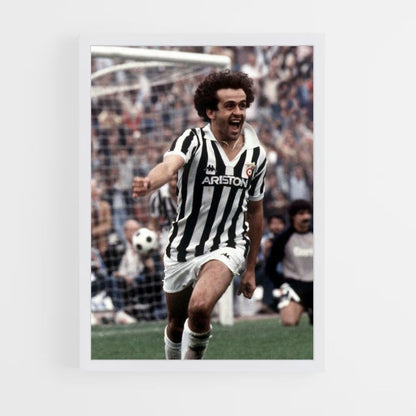 Poster Michel Platini Spieler