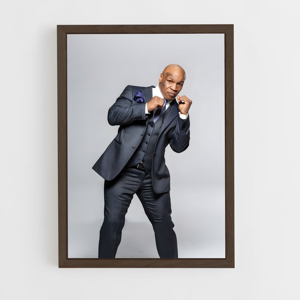 mike-tyson-2 cadre Bois foncé