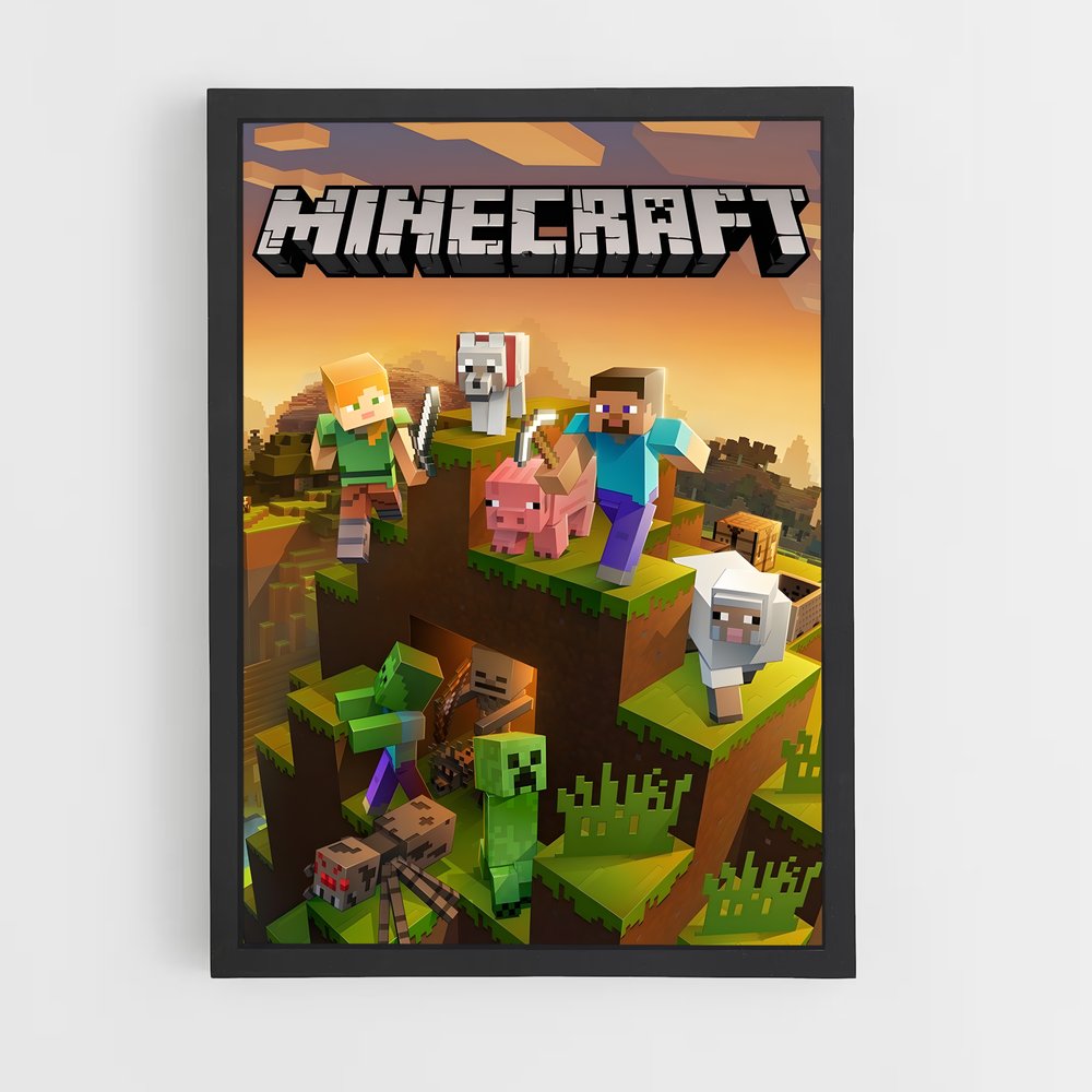 minecraft-10 cadre Noir