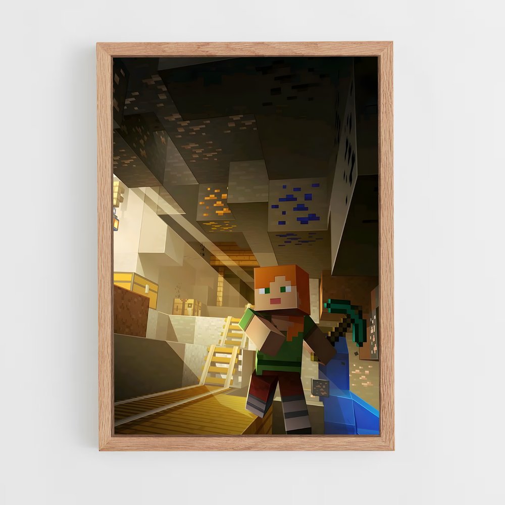 minecraft-13 cadre Bois clair