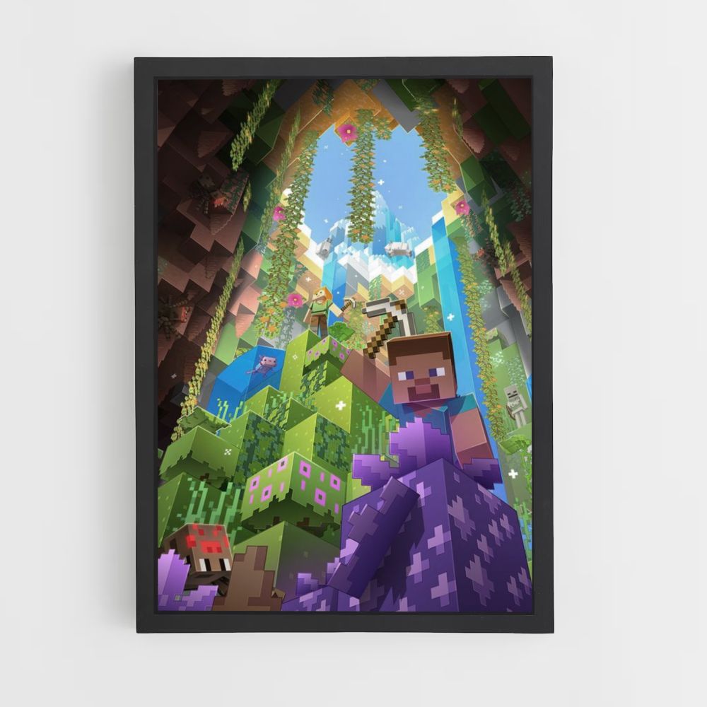 Minecraft-Höhlenposter