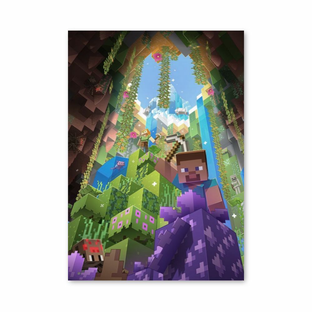 Minecraft-Höhlenposter