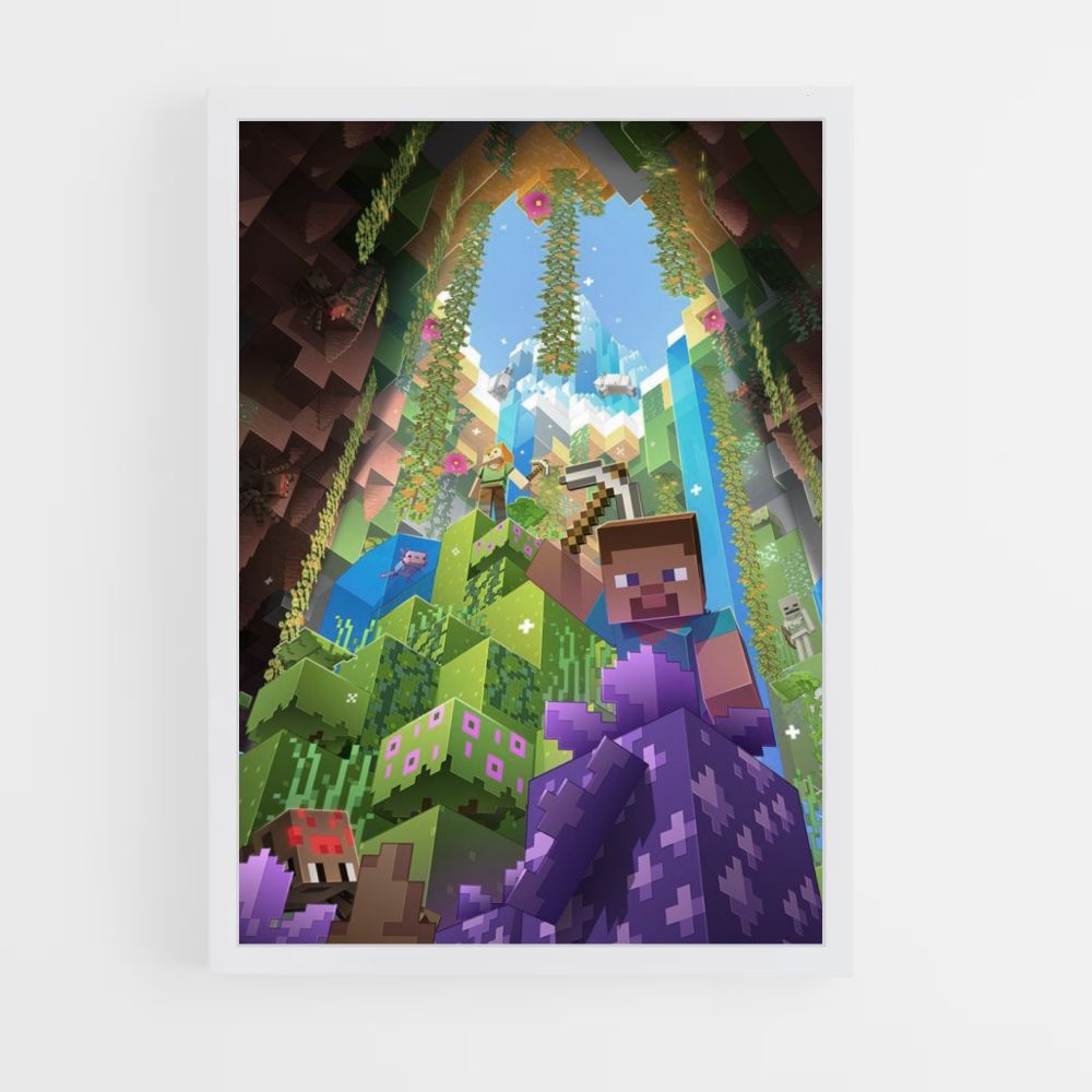 Minecraft-Höhlenposter