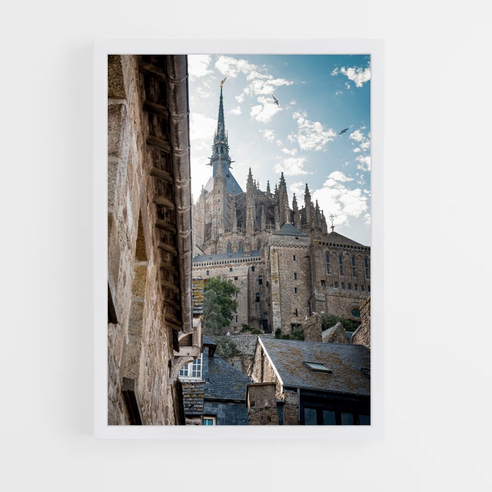 Plakat der Kirche Mont Saint Michel