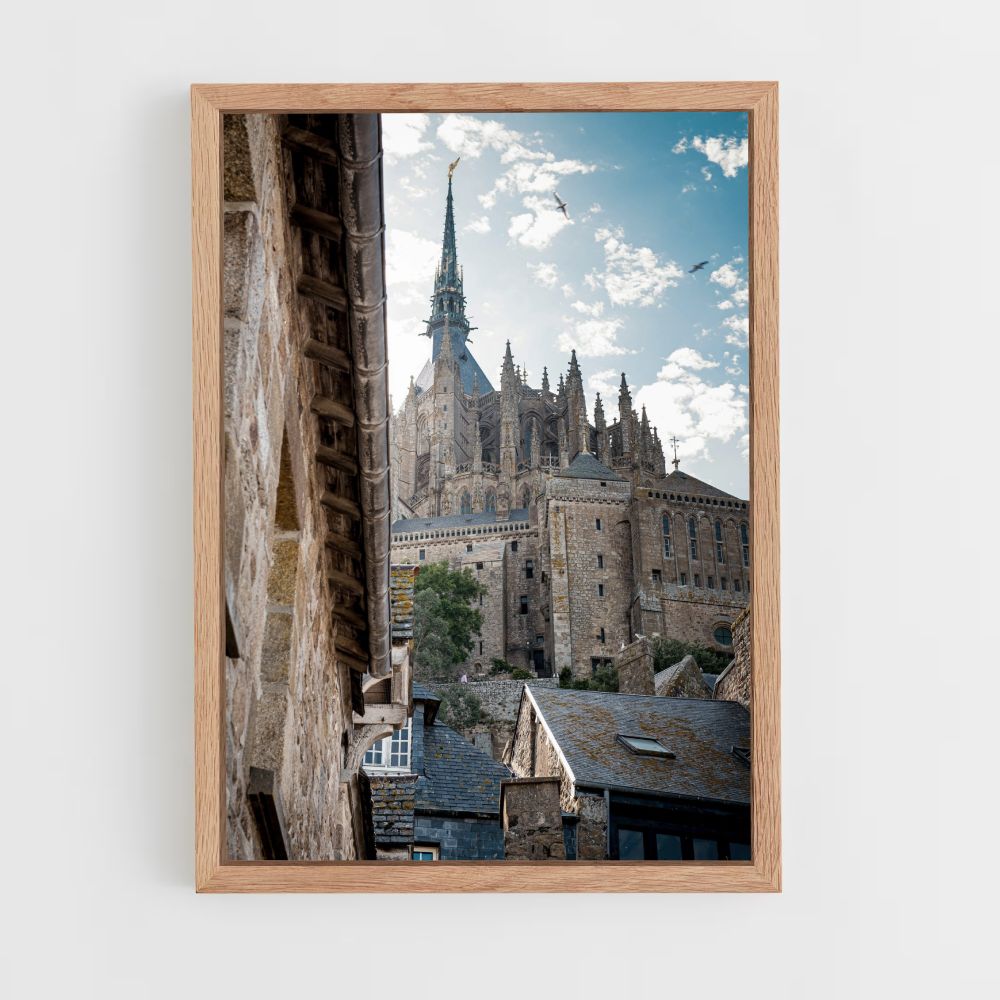 Plakat der Kirche Mont Saint Michel