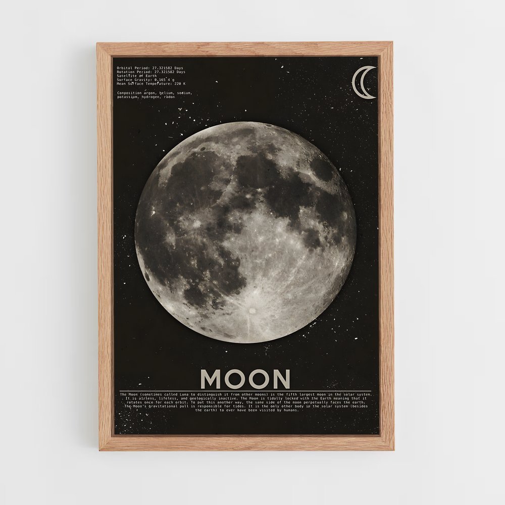 moon-6 cadre Bois clair