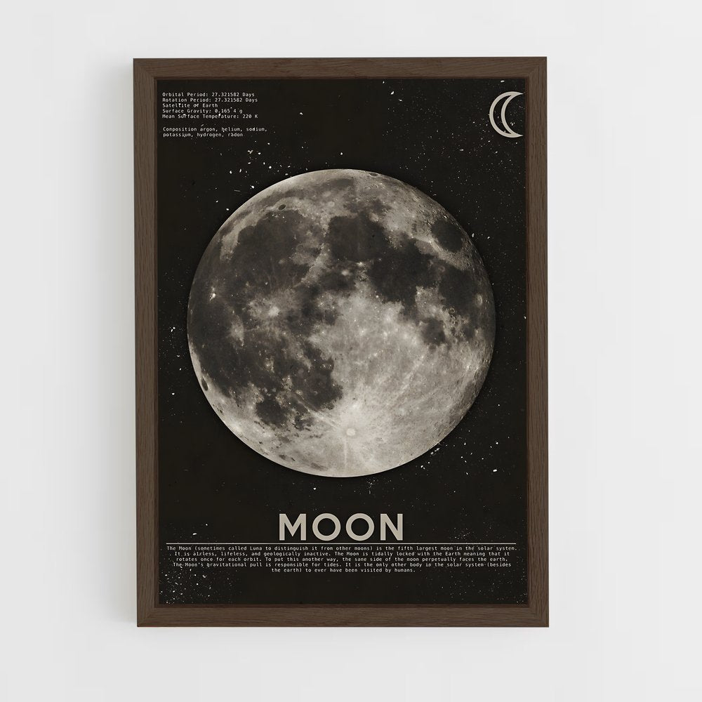 moon-6 cadre Bois foncé