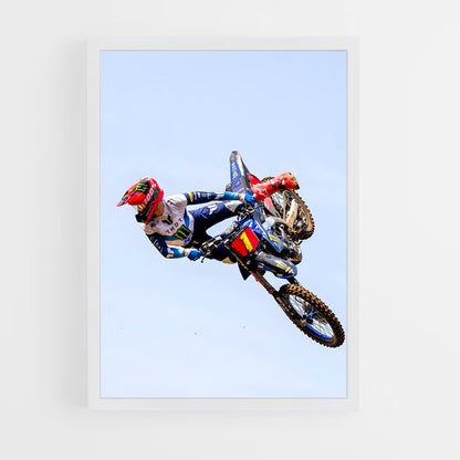 moto-cross-5 cadre Blanc