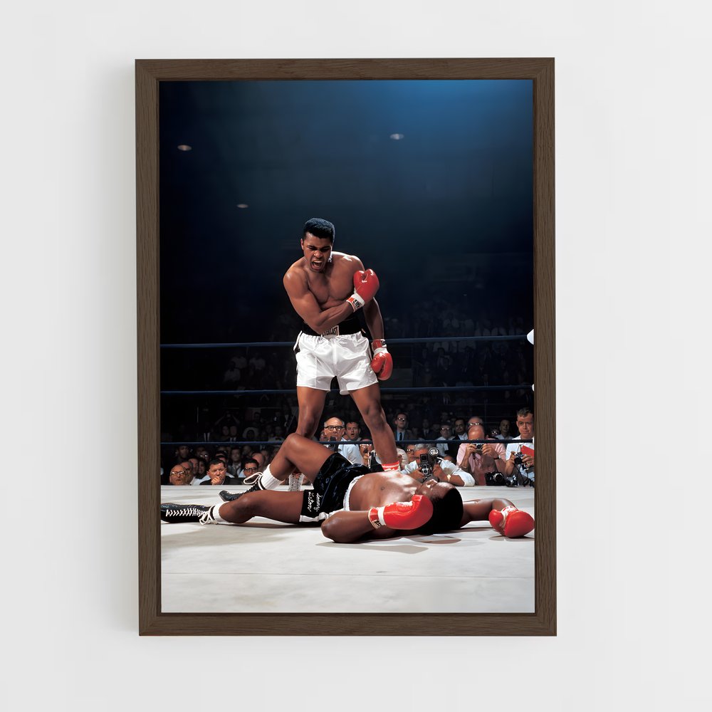 muhammad-ali-2 cadre Bois foncé