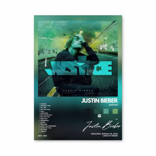 Poster Justin Bieber Justice