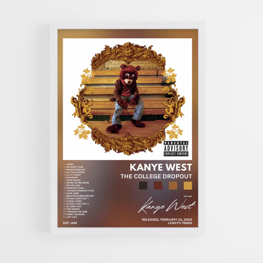 Poster Kanye West Der Studienabbrecher