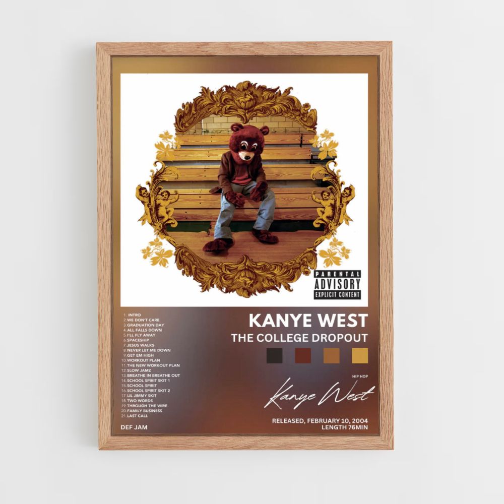 Poster Kanye West Der Studienabbrecher