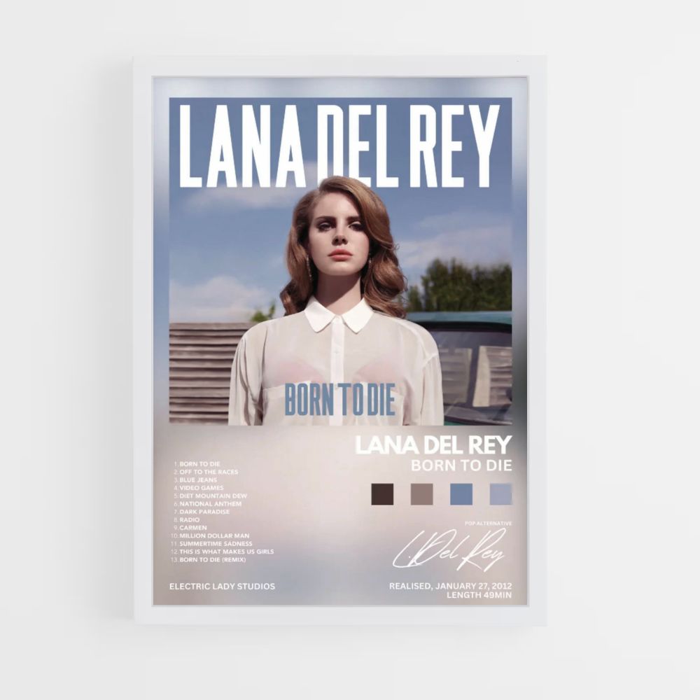 Poster Lana Del Rey Geboren um zu sterben