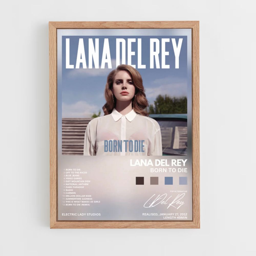 Poster Lana Del Rey Geboren um zu sterben