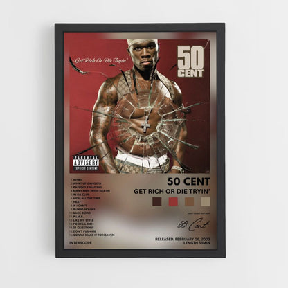 Poster 50cent Werde reich oder stirb beim Versuch