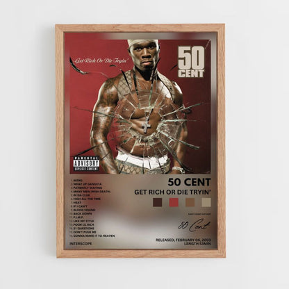 Poster 50cent Werde reich oder stirb beim Versuch