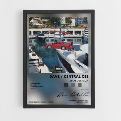 Poster Dave Central Cee Split Decision