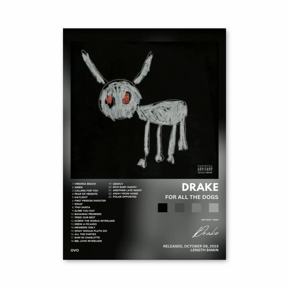 Poster Drake für alle Hunde