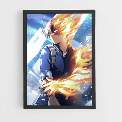 Poster My Hero Academia Fire Ice