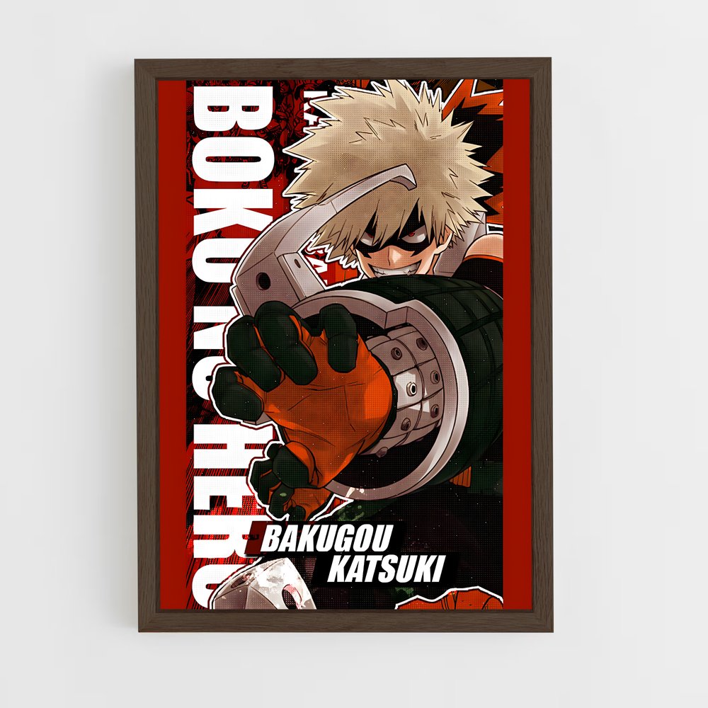 my-hero-academia-19 cadre Bois foncé