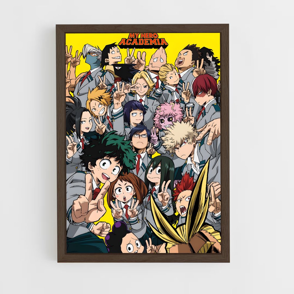 my-hero-academia-26 cadre Bois foncé