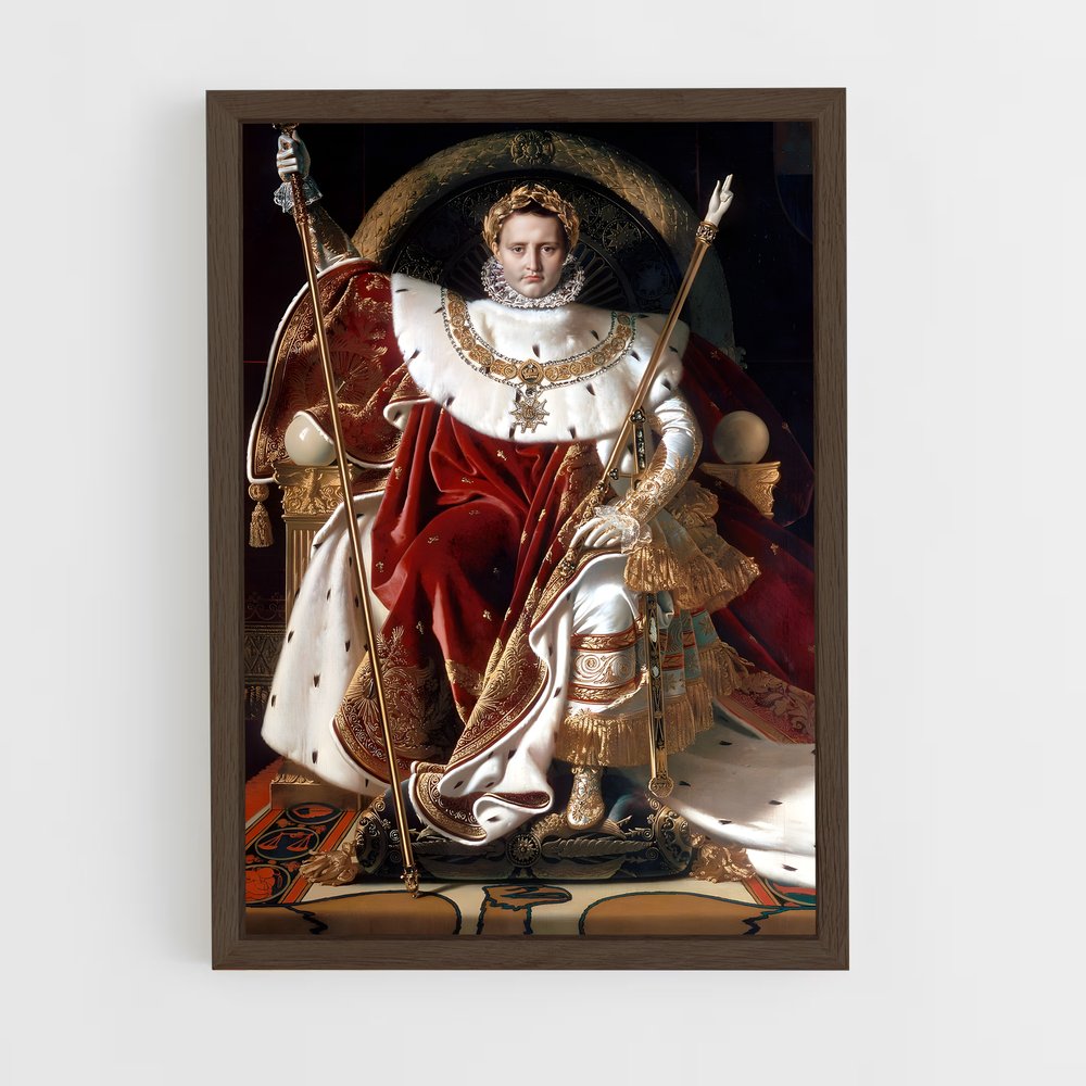 napoleon-3 cadre Bois foncé