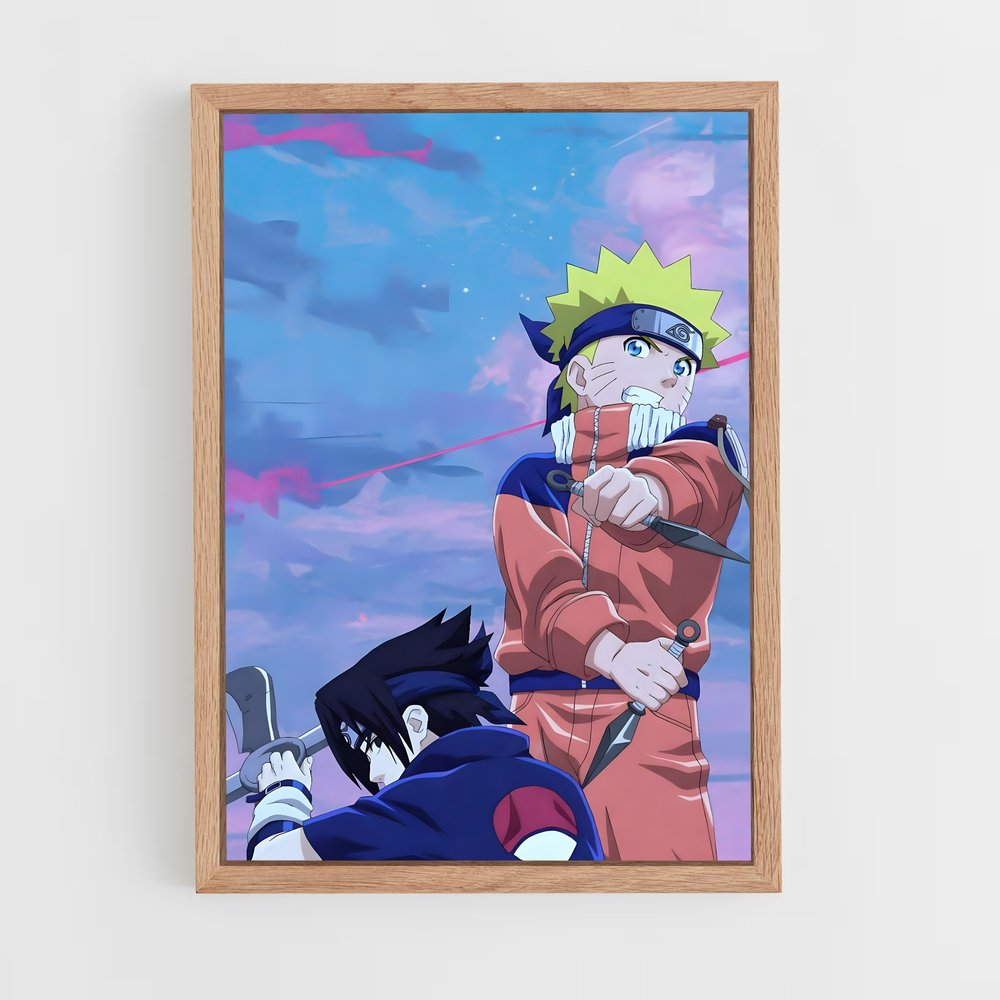 naruto-13 cadre Bois clair