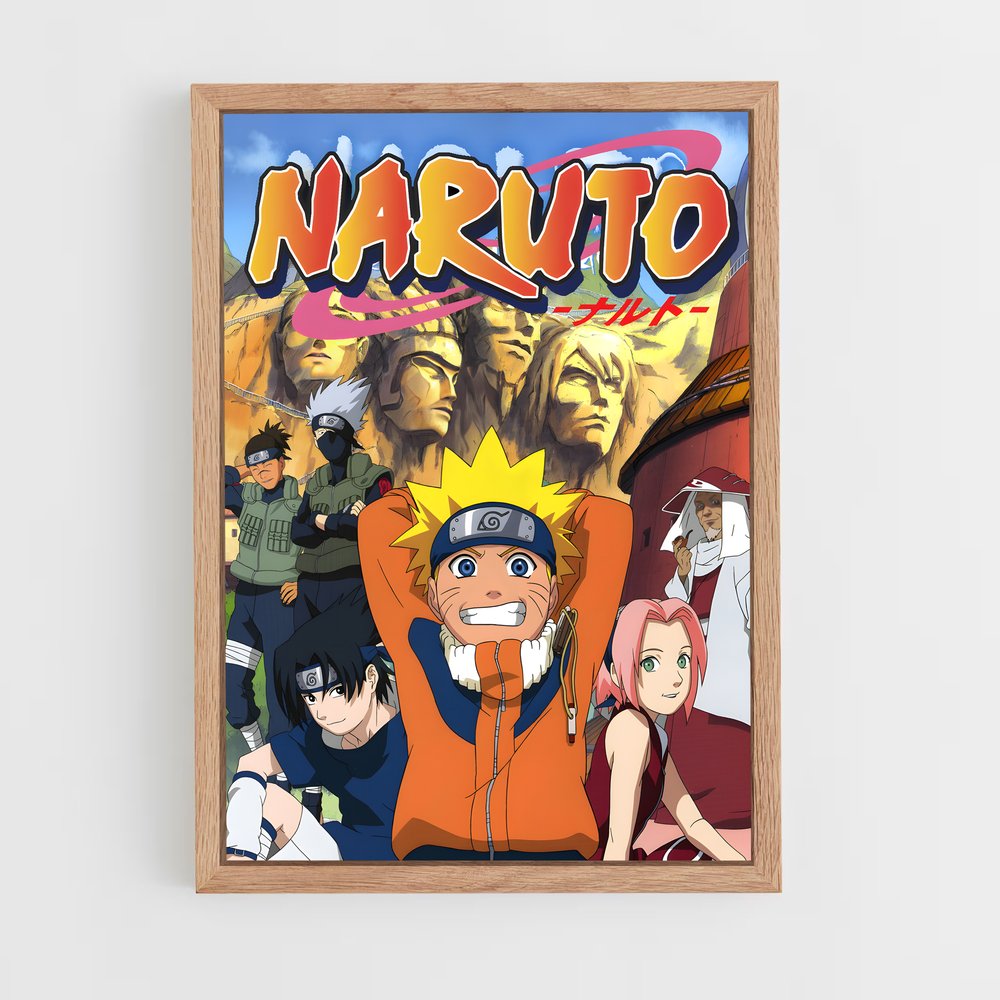 naruto-15 cadre Bois clair