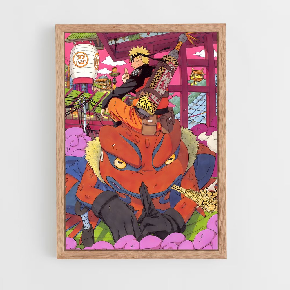 naruto-16 cadre Bois clair