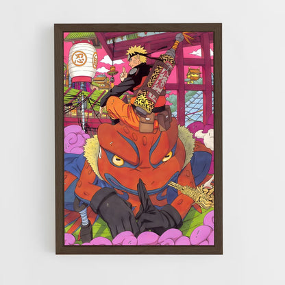 naruto-16 cadre Bois foncé