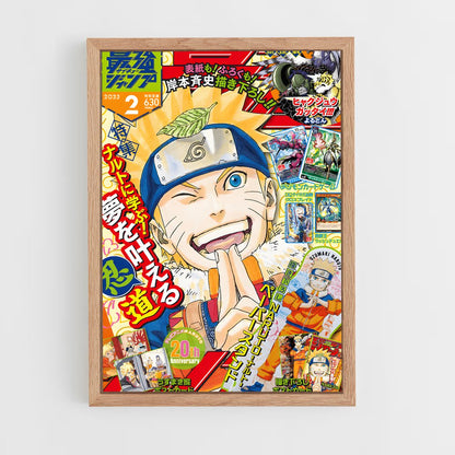 naruto-5 cadre Bois clair