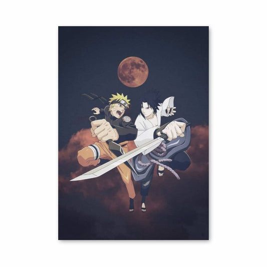 Poster Sasuke gegen Naruto