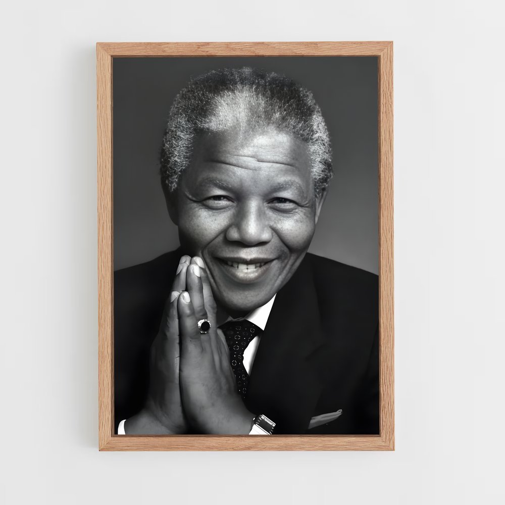 nelson-mandela-1 cadre Bois clair