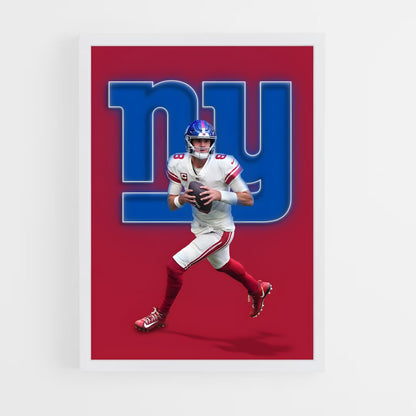 new-york-giants-8 cadre Blanc