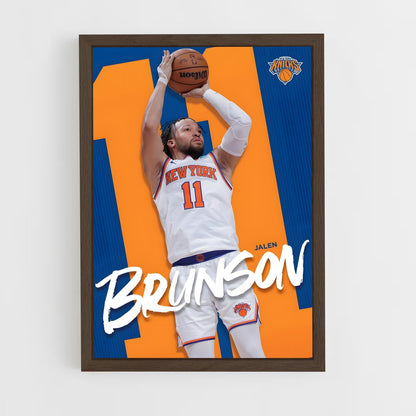 new-york-knicks-16 cadre Bois foncé