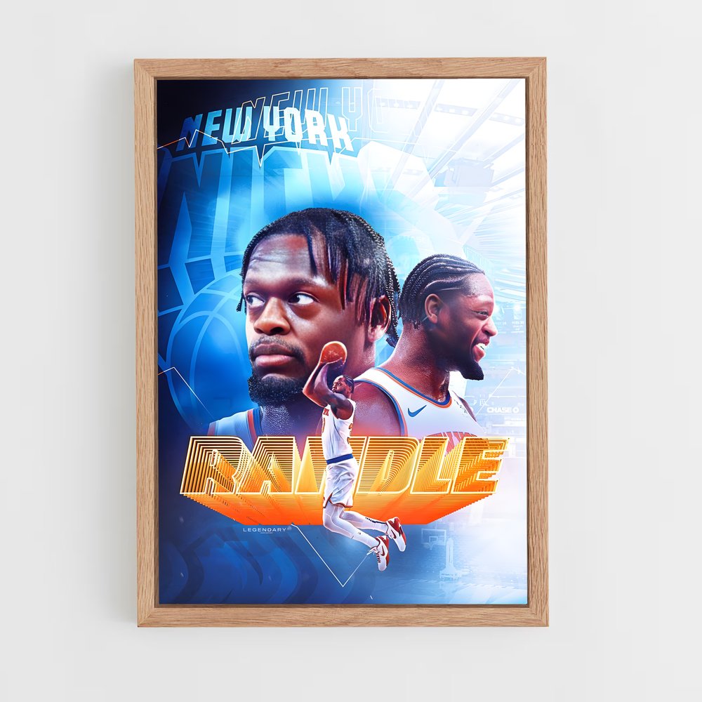 new-york-knicks-23 cadre Bois clair