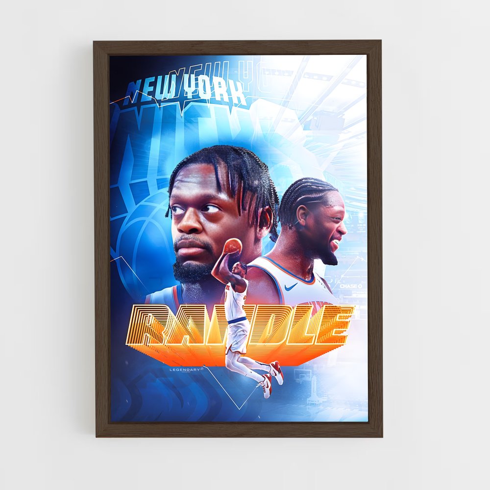 new-york-knicks-23 cadre Bois foncé