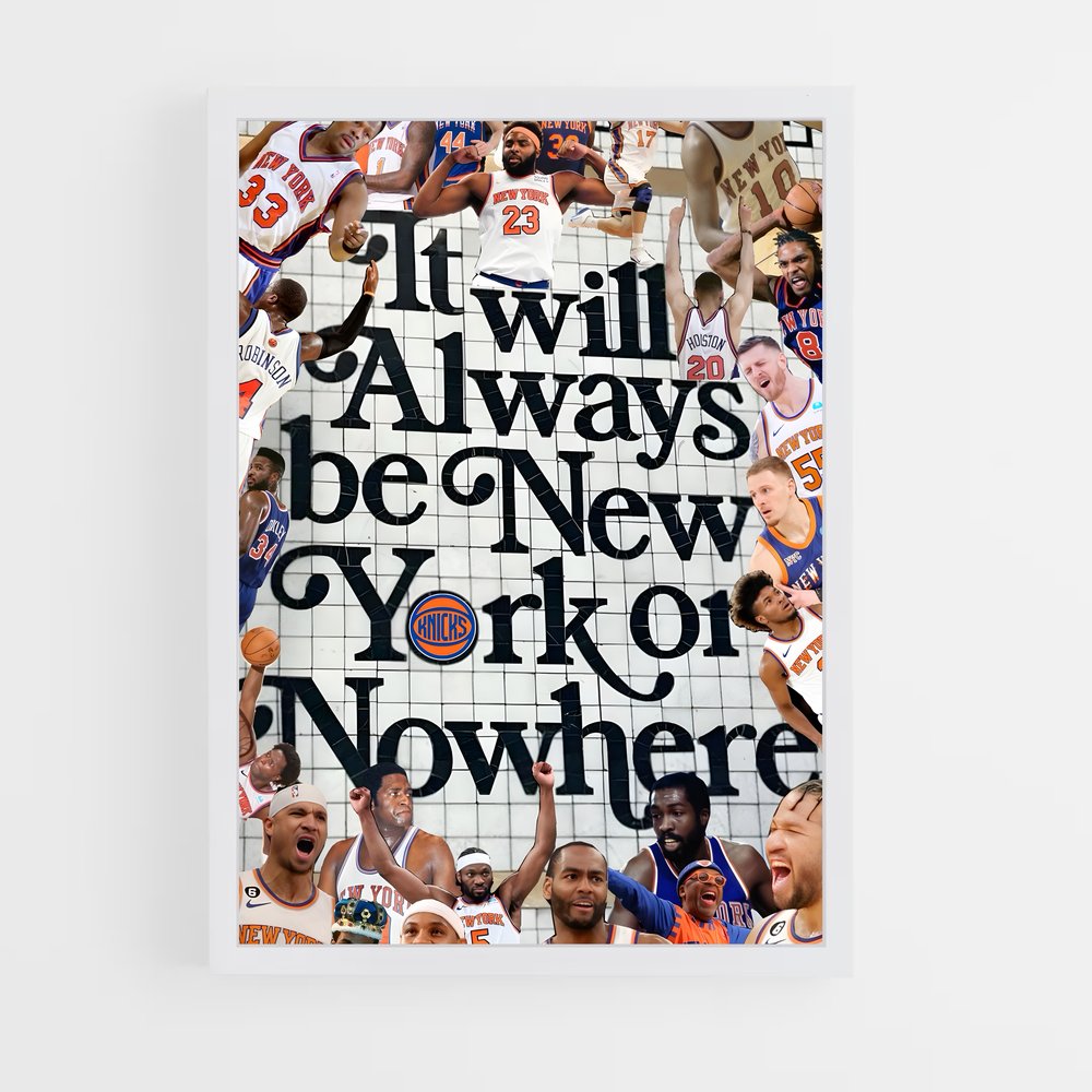 new-york-knicks-8 cadre Blanc