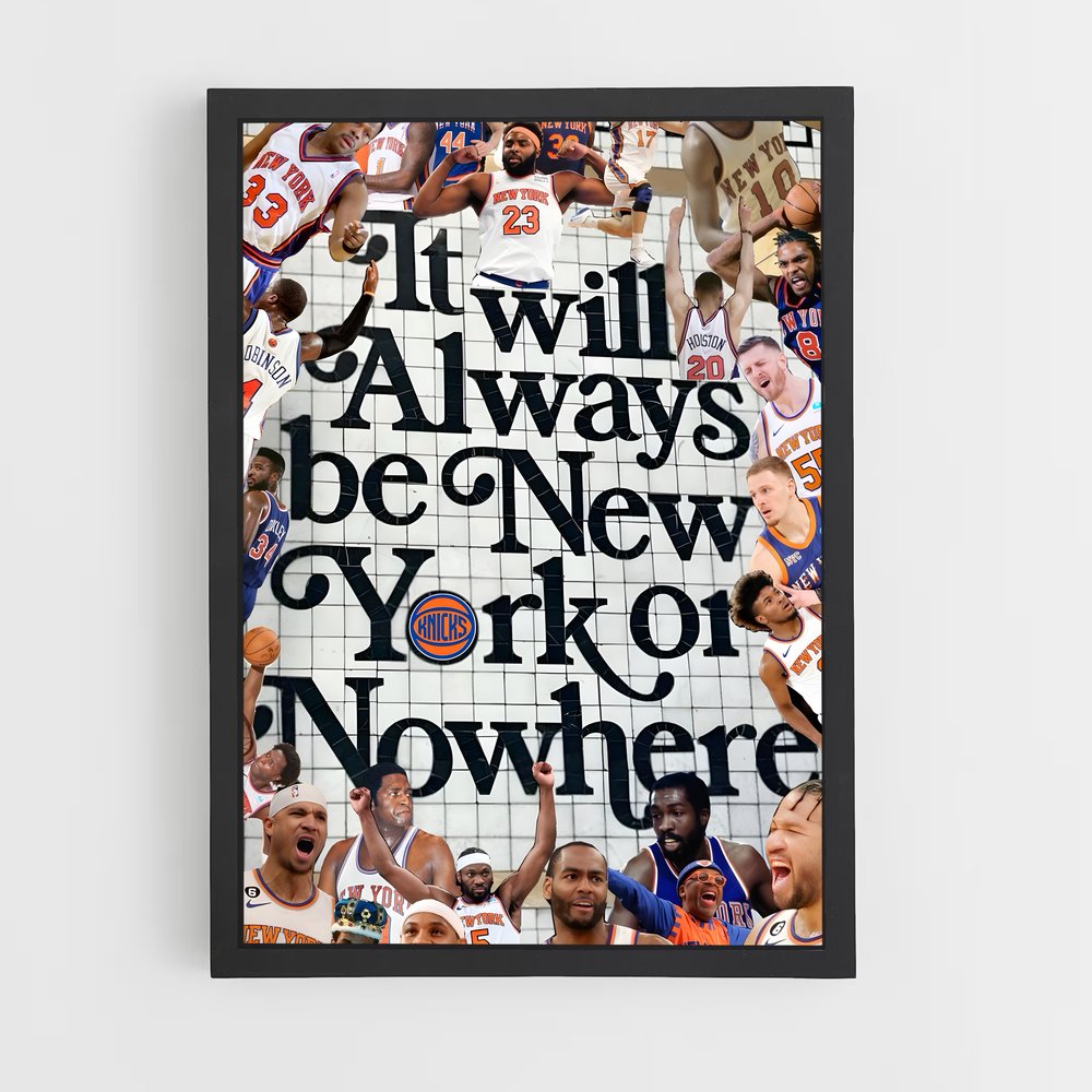 new-york-knicks-8 cadre Noir