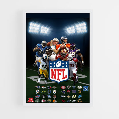 nfl-3 cadre Blanc