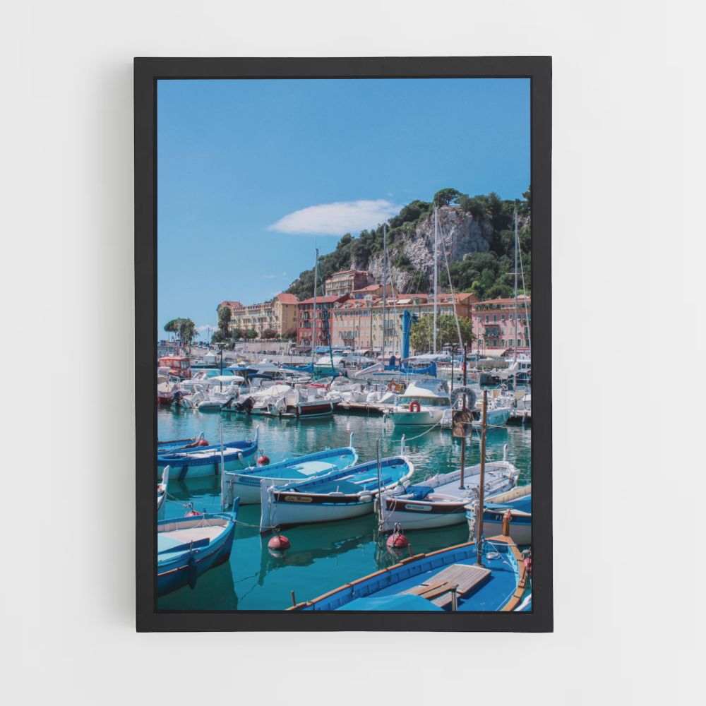 Poster zum Hafen von Nizza