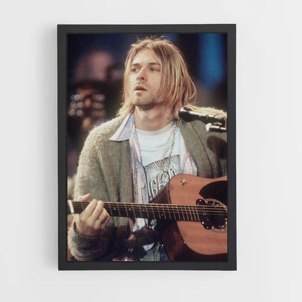 Kurt Cobain Gitarrenposter