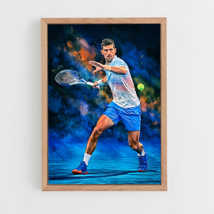 novak-djokovic-1 cadre Bois clair