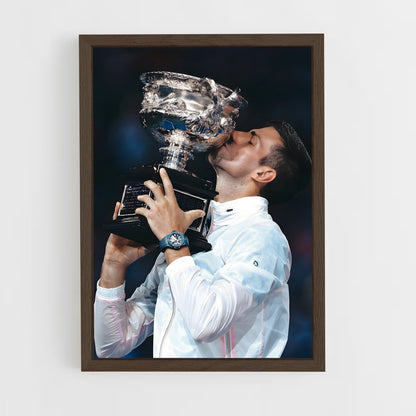 novak-djokovic-2 cadre Bois foncé