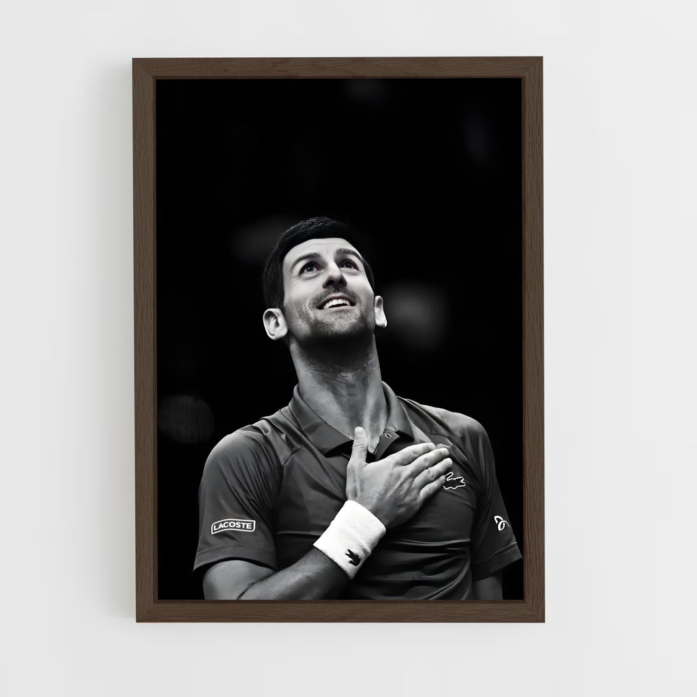 novak-djokovic-3 cadre Bois foncé