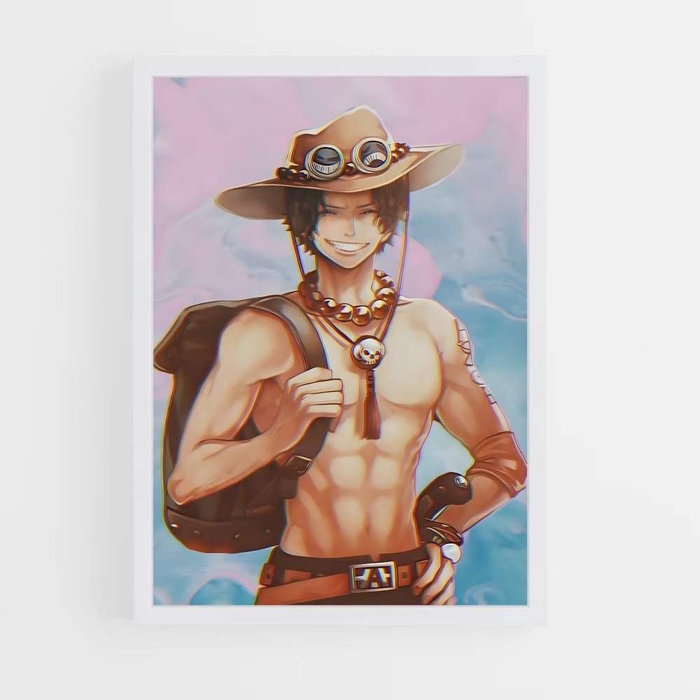 one-piece-17 cadre Blanc