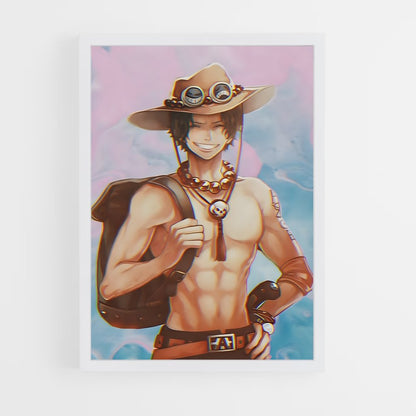 one-piece-17 cadre Blanc