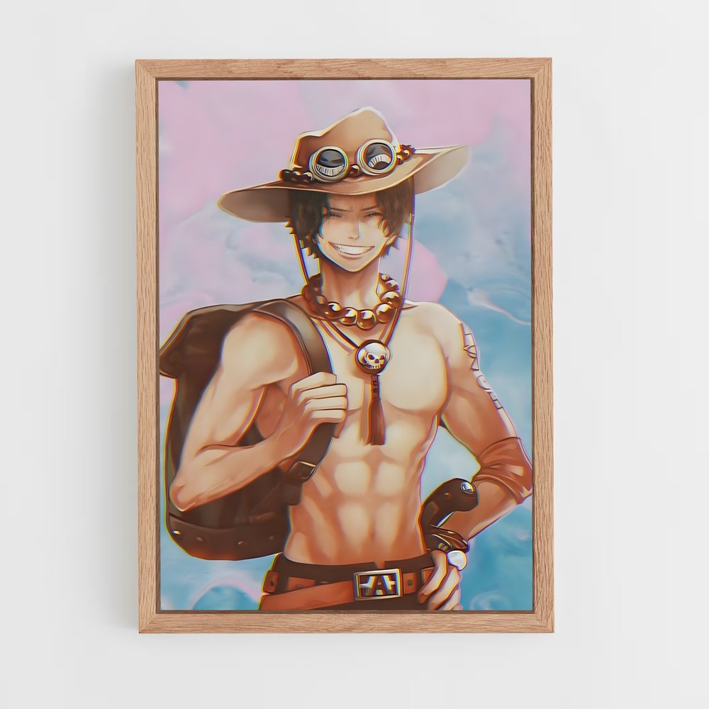 one-piece-17 cadre Bois clair