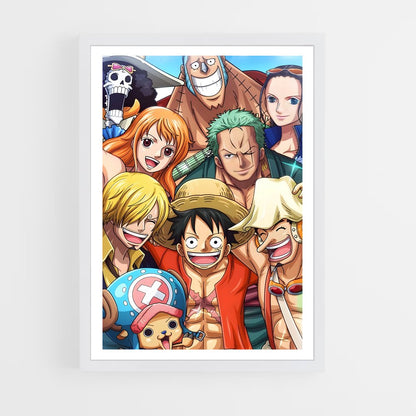 one-piece-18 cadre Blanc