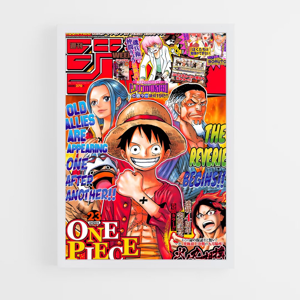 one-piece-4 cadre Blanc